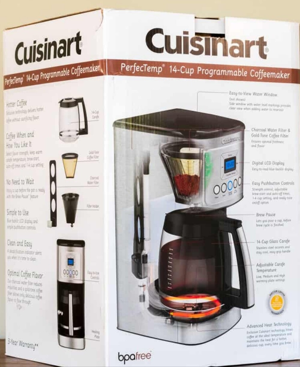 Cuisinart DCC-3200 PerfecTemp 14-Cup Programmable Coffeemaker - Stainless Steel